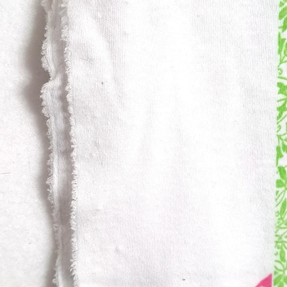 Vintage Floral Fabric 3.5 yard Green Pink Damask Cotton Blend Retro Sewing Craft